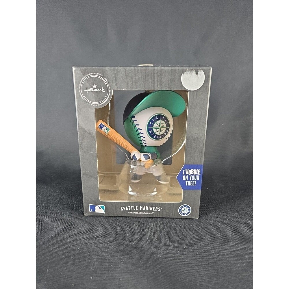 Hallmark "Seattle Nariners Wobble/Bobble Head" Christmas Tree Ornament NEW